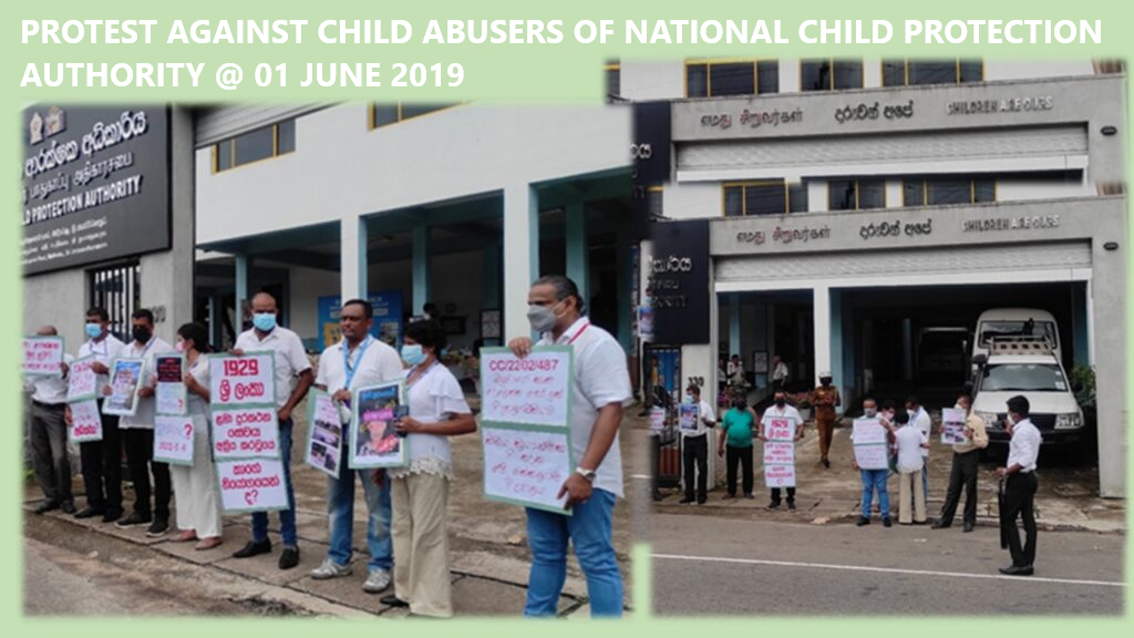 PROTEST AGAINST CHILD ABUSERS OF -NCPA- NATIONAL CHILD PROTECTION AUTHORITY @ 01 JUNE 2019