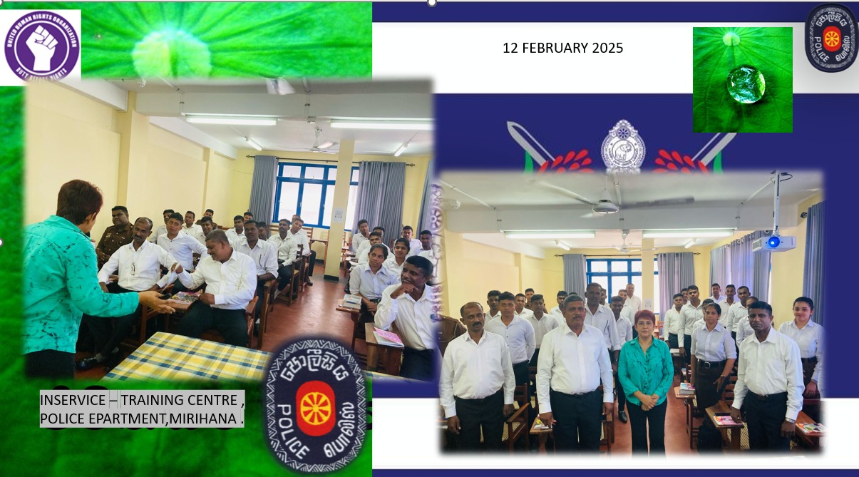 FOR A PEOPLE FRIENDLY POLICE SERVICE – MIRIHANA IN-SERVICE